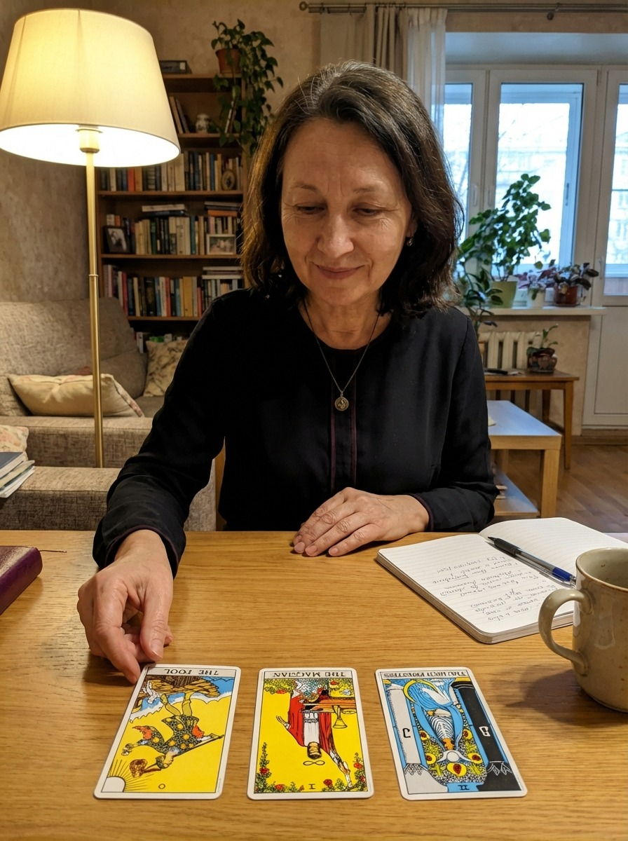 Сима - практикующая ясновидящая и мастер магии с картами Таро